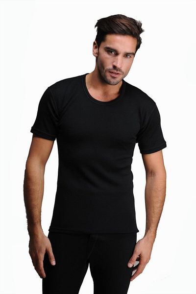Hasyün Ανδρικό μαύρο κοντομάνικο