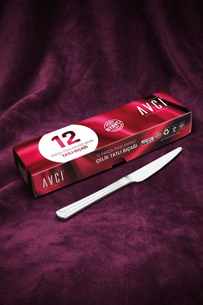 Avcı Yakamoz 12 Dessert Knives
