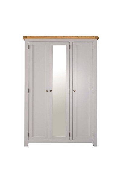 Masifart Rita 3 Kapaklı Aynalı Giysi Dolabı