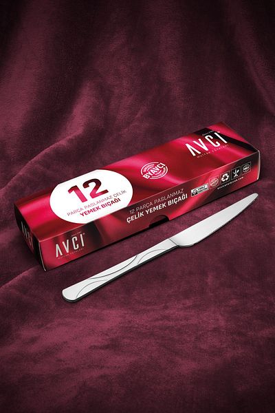 Avcı 12 Pieces Moon Light Food Knife