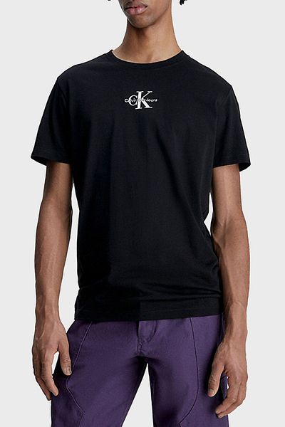 Calvin Klein Men's Brand Logo Daily Use Black T-Shirt J30J323483-BEH
