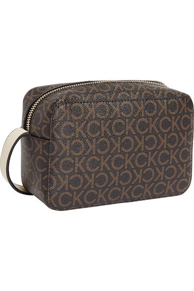 Calvin Klein Women's Brand Logo Adjustable Shoulder Strap Stylish Looking Brown Shoulder Suitable for Daily Use