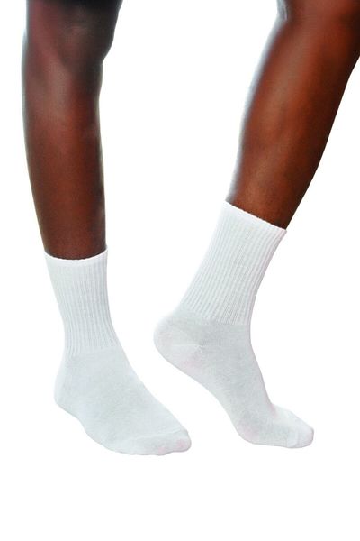 KUMSAL 5 Pieces of White Sports Socks Astroturf Daily Wear Training Socks Anti-Sweat