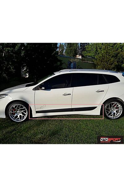 OTOSPORT Renault Megane 3 Sw Kulaklı Marşpiyel Sağ Sol Takım Fiberglass Boyasız