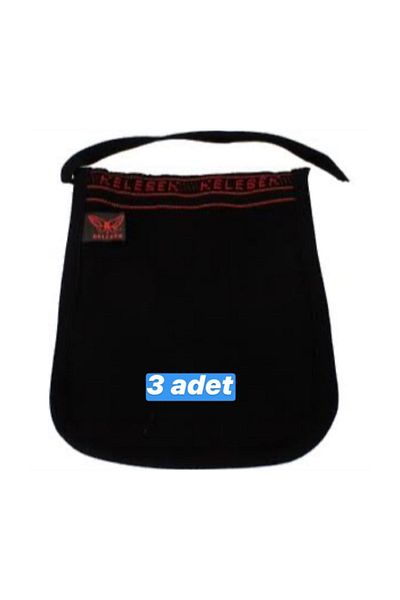 Kelebek Kese Black Thick Pouch 3 Pieces