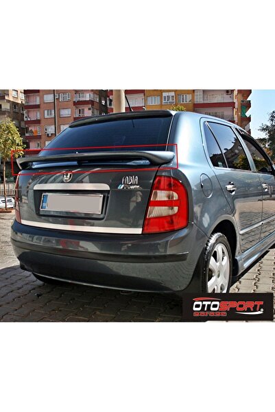 OTOSPORT Skoda Fabia Cam Altı Spoyler Fiberglass Boyasız