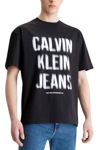 Calvin Klein Erkek Marka Logolu Pamuklu Günlük Kullanım Siyah T-Shirt J30J324648-BEH