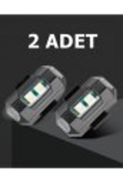 Bunyon 2 Ad. Oto Bisiklet Motosiklet Sinyal Usb Şarjlı Led Çakar Drone Çakarlı Anti-çarpışma Uyarı Işığı