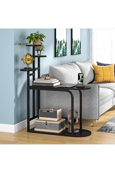 Zizuva Tasarım Çok Amaçlı Siyah Çiçeklik Saksılık Modeli