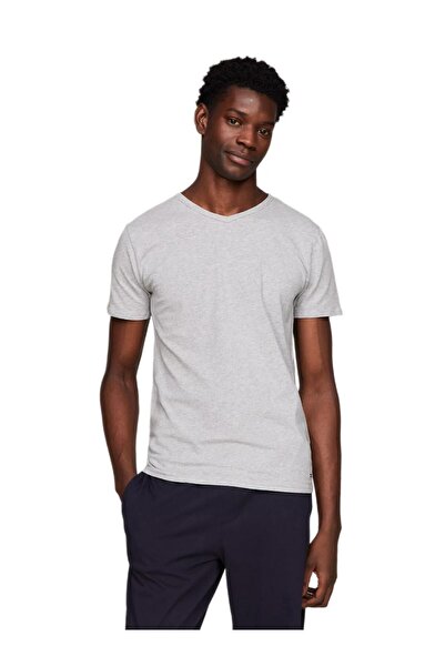 Tommy Hilfiger Erkek 3'lü V Yaka T-Shirt