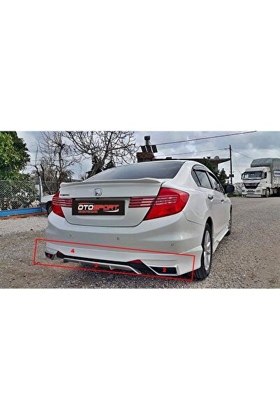 Genel Markalar Honda Civic Fb7 Arka Tampon Eki Fiberglass Boyasız