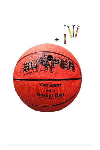 TOPROCKSTORE 3 Numara Küçük Basketbol Topu Şişirme Pompası Hediyeli