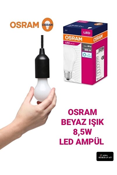 Osram Led Ampül 8,5w Beyaz Işık / Tasarruflu Led Ampül