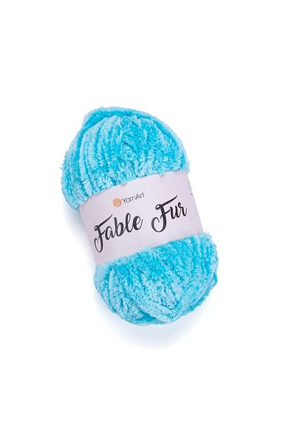 Yarnart Fable Fur - Πλεκτό Χέρι Νήμα Τιρκουάζ-975