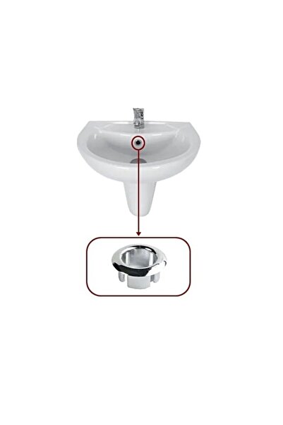 yapıtaşı Yt114 Üniversal Lavabo Taşma Delik Yüzüğü Abs Plastik Krom Kaplama