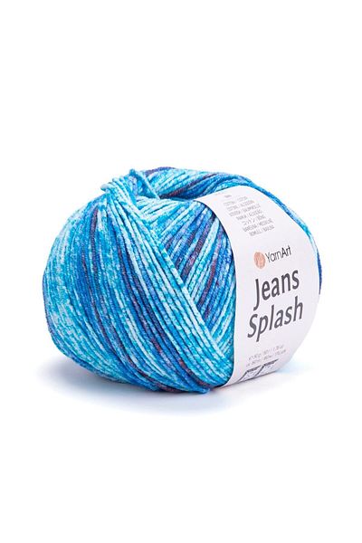Yarnart Jeans Splash - Μαρμάρινο Χειροποίητο Πλεκτό Νήμα Ebruli-944