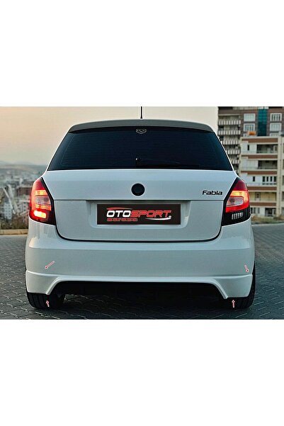 OTOSPORT Skoda Fabia Arka Tampon Eki Fiberglass Boyasız