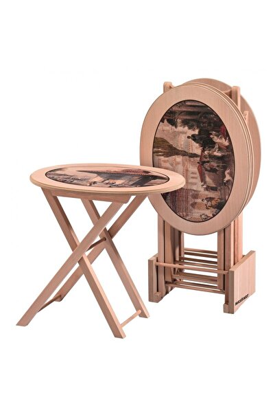 Genel Markalar Ortens No 26 Oval Çanta Zigon Cilasız Ham Ahşap