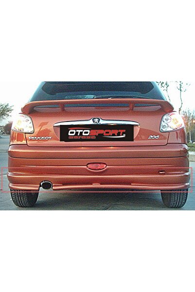 OTOSPORT Peugeot 206 Arka Tampon Eki Fiberglass Boyasız