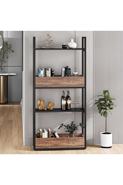 Zizuva Tasarım 4 Raflı Dekoratif Kitaplık Modeli