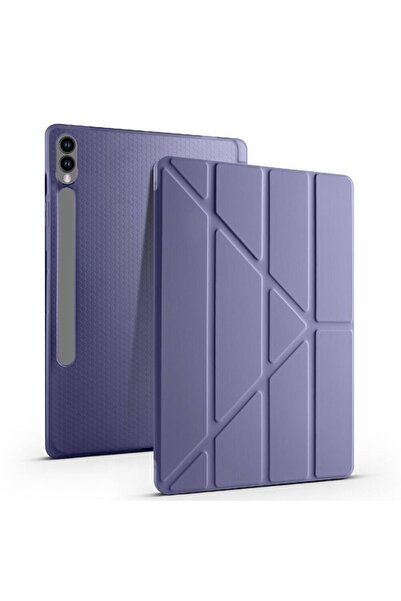 redmud teknoloji حافظة متوافقة مع سامسونج جالاكسي تاب S10 / S9 / S9fe Plus مقاس 12.4 بوصة مع حامل مثلث ومقصورة قلم