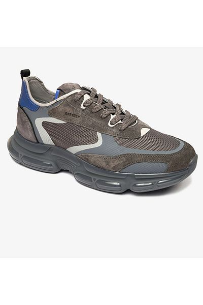 Greyder 17200 K. Γκρι Ανδρικό Δερμάτινο Sneaker - Αθλητικά Παπούτσια