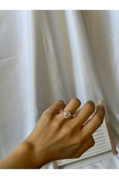 B&B'shop Adjustable Model Zircon Stone Ring