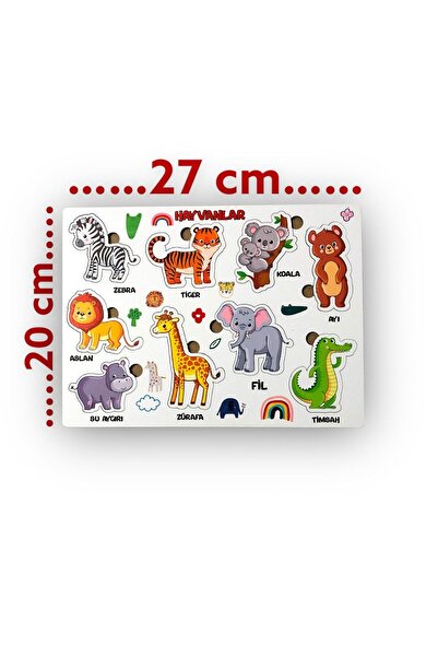 Kiri Ahşap Eğitici Öğretici Yapboz Bul Tak