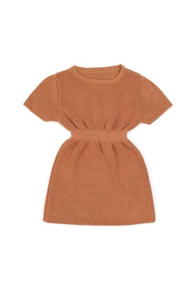 Baboo Brown Organic Cotton Baby and Children's Knitted Dress
