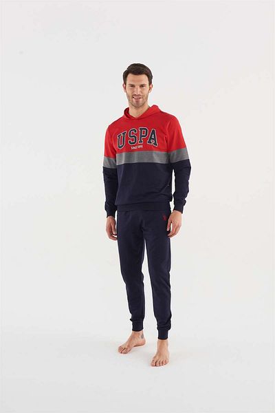 U.S. Polo Assn. Ανδρικό Σετ Πιτζάμες Κόκκινο