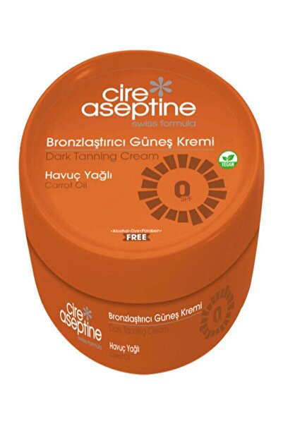 POYRAZ Cire Aseptine Bronzlastırıcı Gunes Kremı 200ml Havuc Yaglı