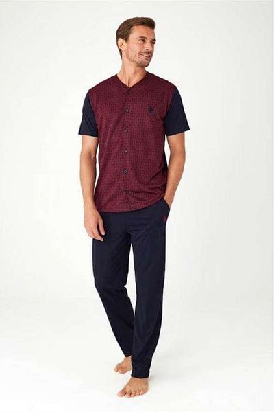 U.S. Polo Assn. 12030 Set de pijamale cu mânecă scurtă pentru bărbați