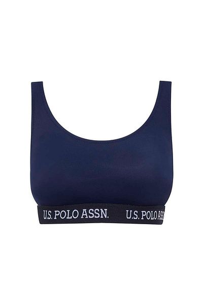 U.S. Polo Assn. Γυναικείο μπλουζάκι μπικίνι με λαιμόκοψη σε μπλε ναυτικό