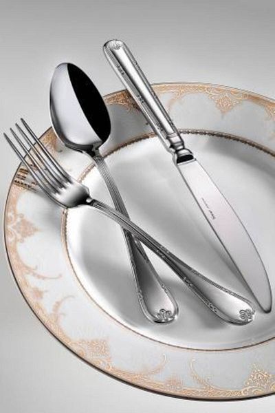 Hisar Infinity 84 Pieces 12 Person Fork Spoon Knife Set