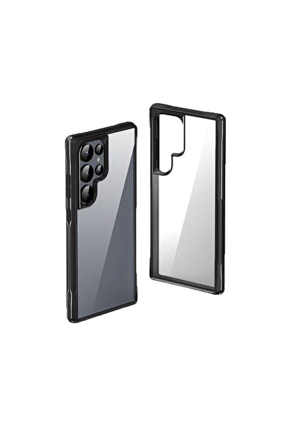 SBY TEKNOLOJİ حافظة متوافقة مع هاتف Samsung S24 Ultra، تصميم شفاف للسطح الخلف...