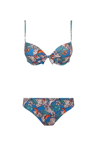 U.S. Polo Assn. Γυναικείο Σετ Μπικίνι Μπλε