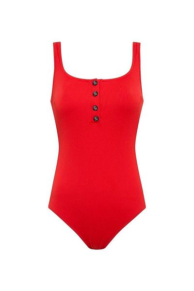 U.S. Polo Assn. Women's Red Swimsuit