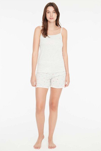 Mod Collection - Set pantaloni scurți pentru femei Snow Melange