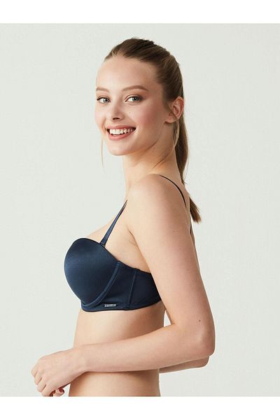 U.S. Polo Assn. - Γυναικείο Σουτιέν διπλής στήριξης Navy Blue Strapless 66149