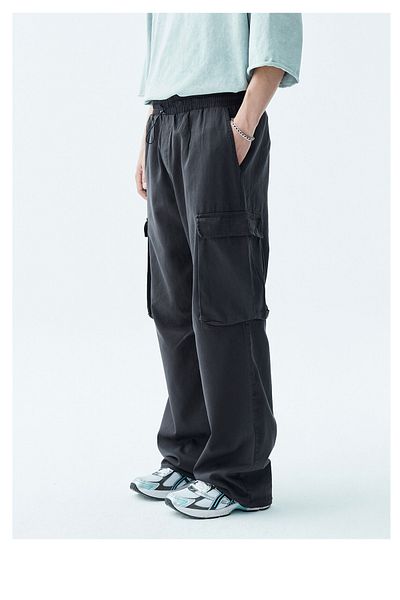 VAMOSCLO OVERSIZE CARGO PANTS - BLACK