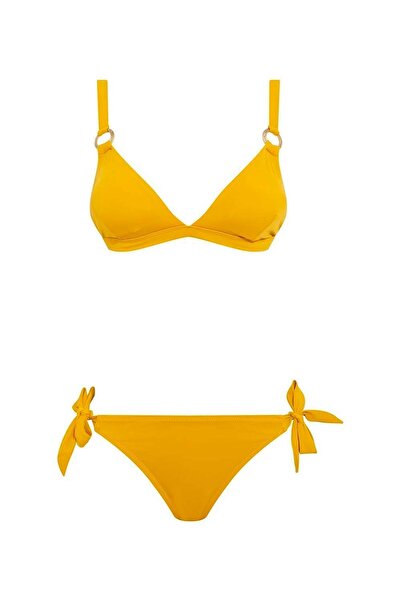 U.S. Polo Assn. Kadın Hardal Bikini Takım