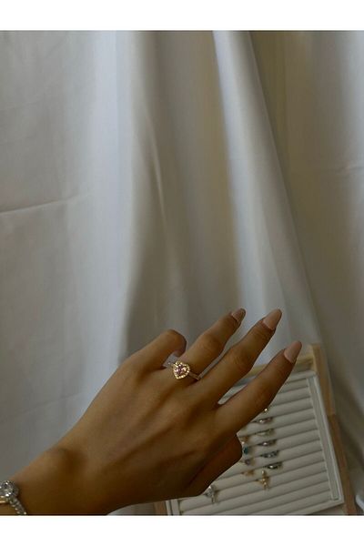 B&B'shop Adjustable Model Zircon Stone Ring