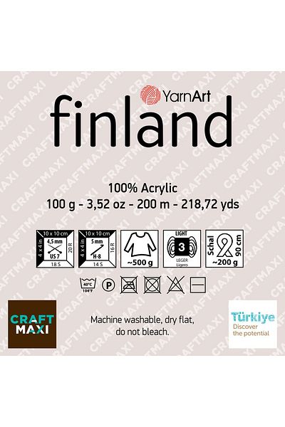 Yarnart Finland - Hand Knitted Thread Red-41