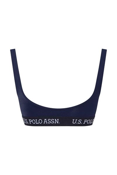 U.S. Polo Assn. Γυναικείο μπλουζάκι μπικίνι με λαιμόκοψη σε μπλε ναυτικό