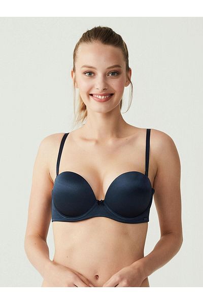 U.S. Polo Assn. - Γυναικείο Σουτιέν διπλής στήριξης Navy Blue Strapless 66149