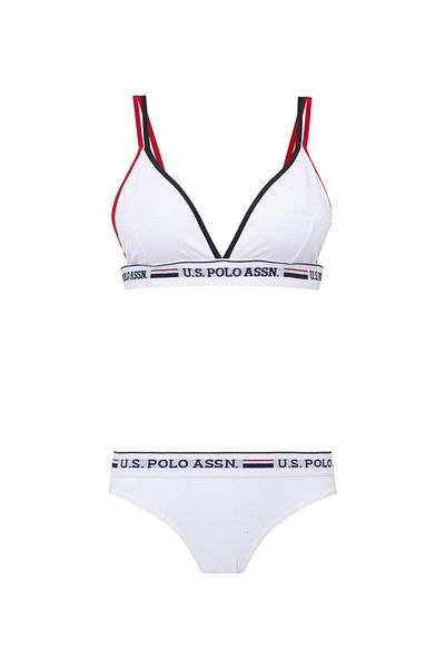 U.S. Polo Assn. BAZA. Polo Assn. Set bustieră și slip pentru femei colorate