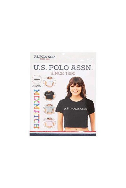 U.S. Polo Assn. Γυναικείο κοντό ροζ μπλουζάκι 16609