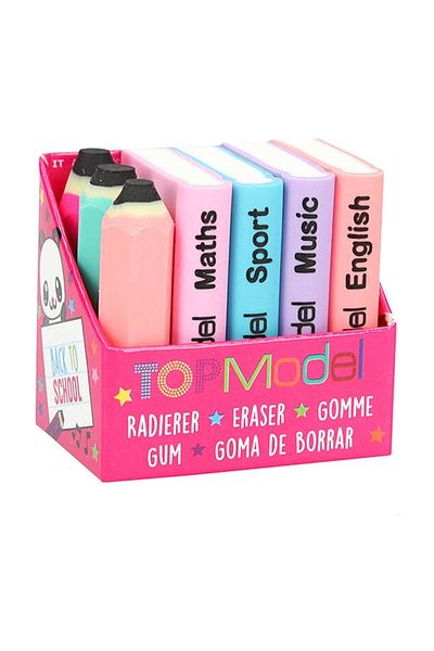 Top Model Eraser Set Mini Book