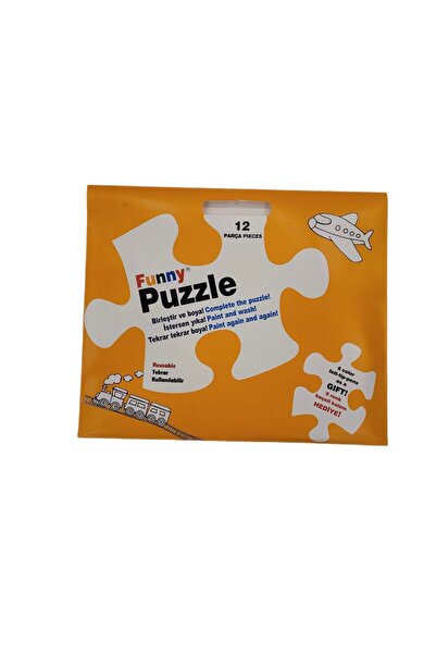 Akademi Çocuk Funny Mat Washable Puzzle - Taşıtlar