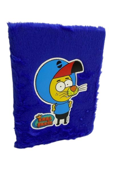 Dolphin Kral Şakir Plush Diary Notebook - Blue